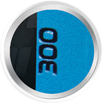Números em foil azul